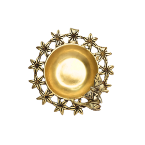 Brass Butterfly Tray 8 Inch