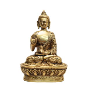 Brass Buddha Sitting 7 Inch