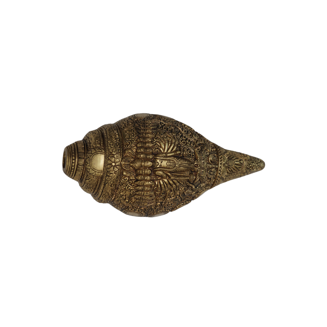 Brass Vishnu Avtar Shankh 4 Inch 1 Brass Vishnu Avtar Shankh 4 Inch