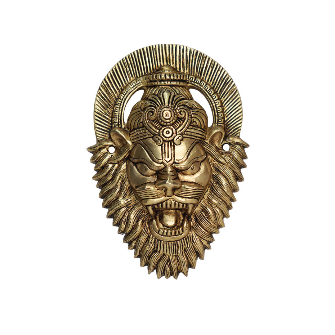 Brass Narasimer plate 7.5 Inch 1 Brass Narasimer plate 7.5 Inch