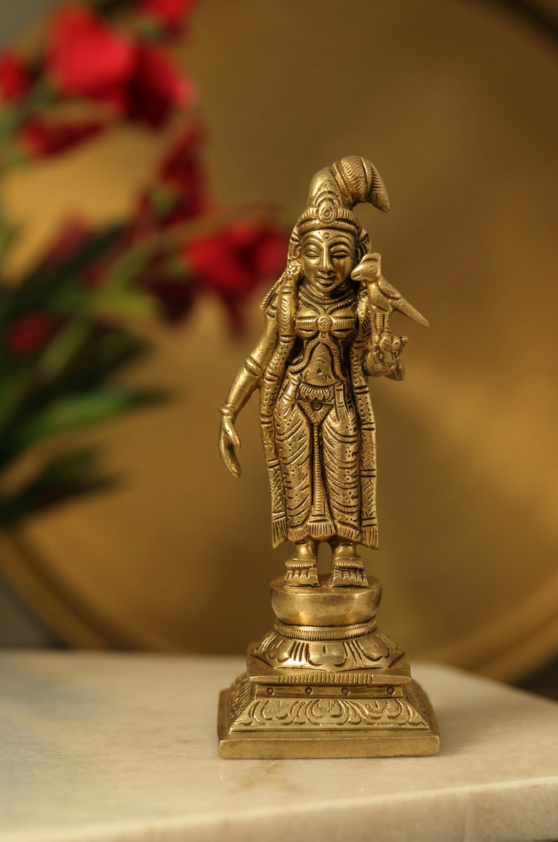 Brass Ambal Idol 6 Inch 1 Brass Ambal Idol 6 Inch