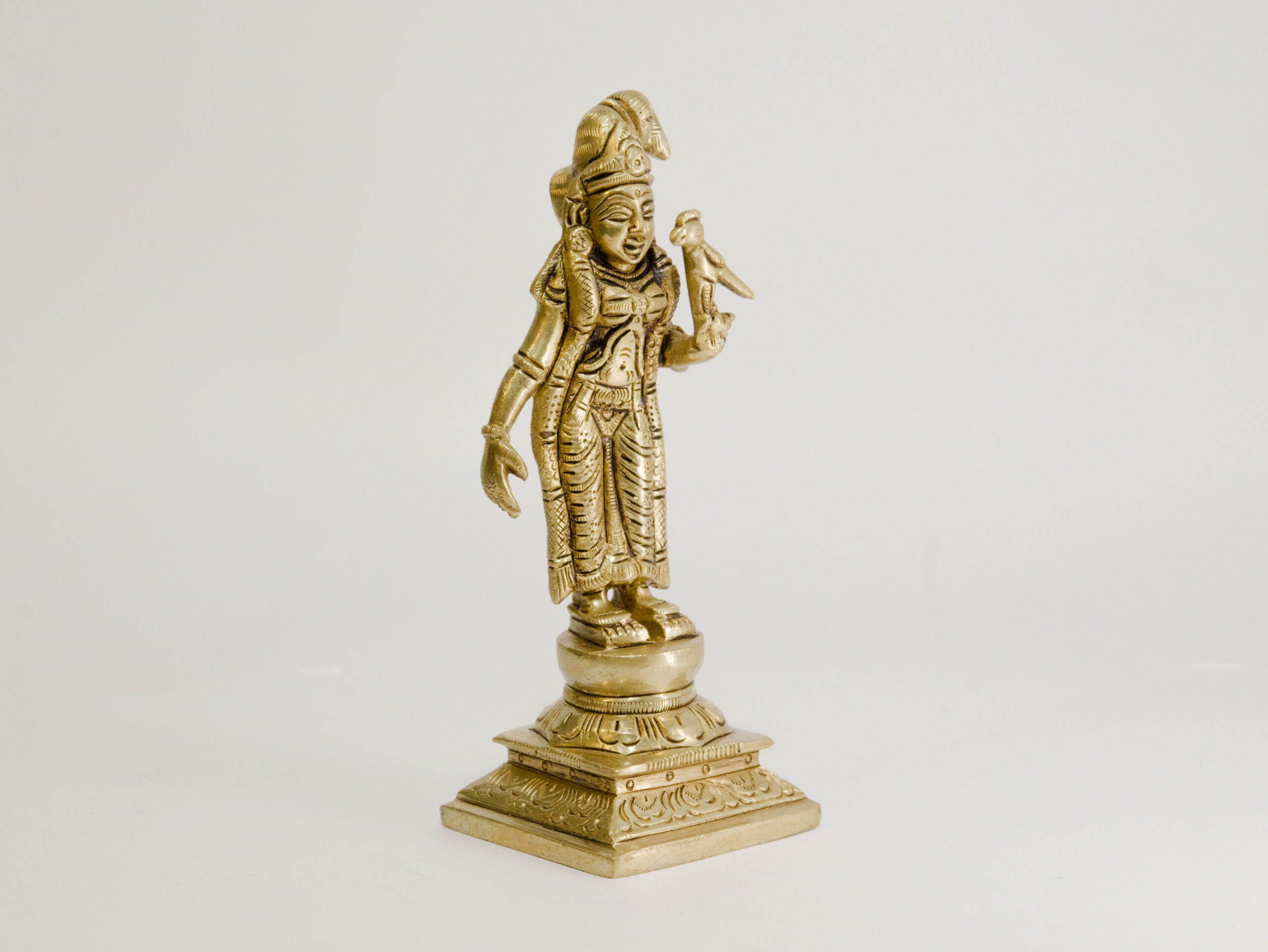 Brass Ambal Idol 6 Inch 2 Brass Ambal Idol 6 Inch - Image 2