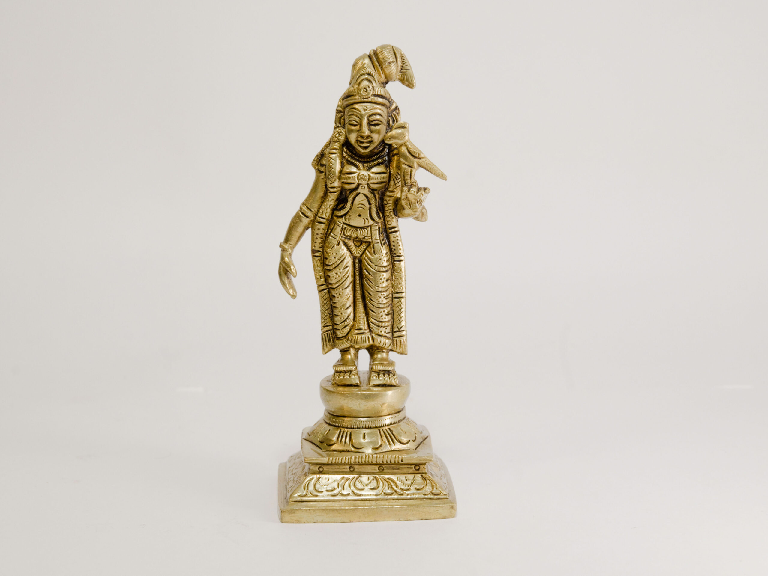Brass Ambal Idol 6 Inch 3 Brass Ambal Idol 6 Inch - Image 3
