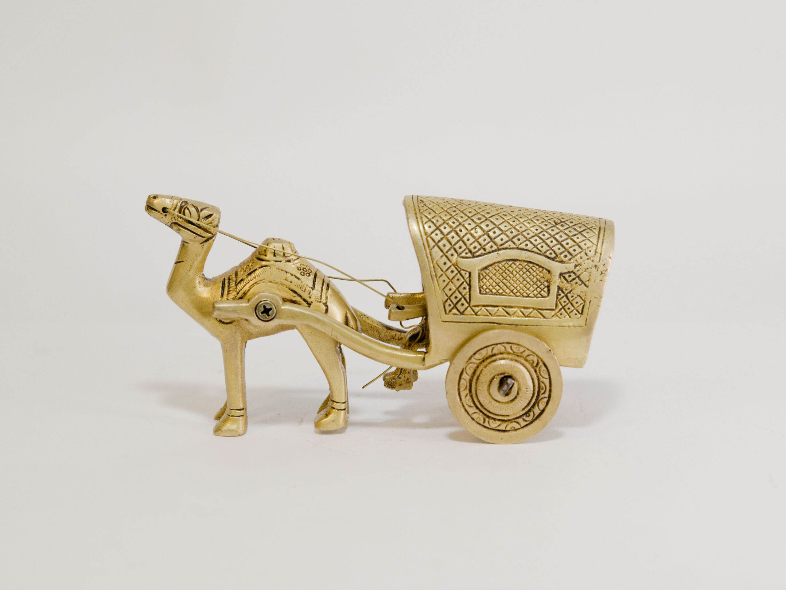 Brass Camel Cart 6 Inch 2 Brass Camel Cart 6 Inch - Image 2