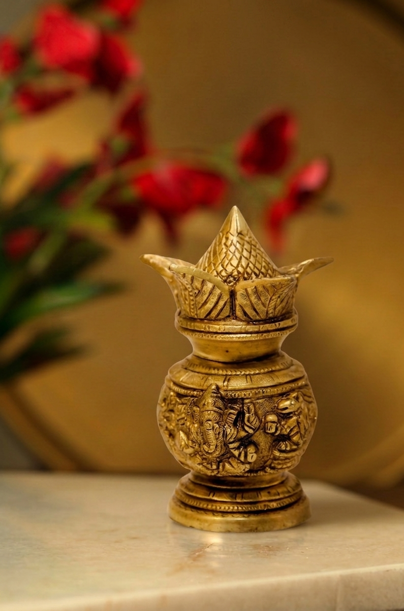Brass Kalash 6 Inch 1 Brass Kalash 6 Inch