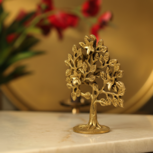 Brass Kalpa Tree Decor 6 Inch