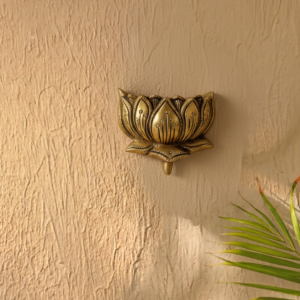 Brass Lotus Wall Decor 2 Inch