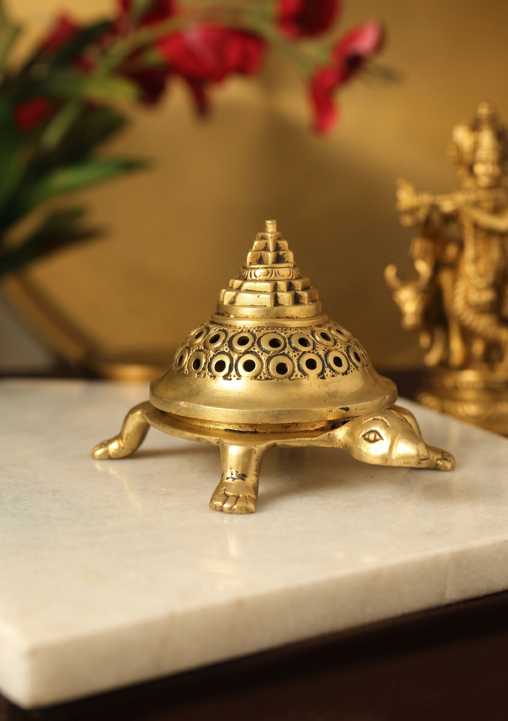 Brass Turtle Sambrini 5.5 Inch 1 Brass Turtle Sambrini 5.5 Inch